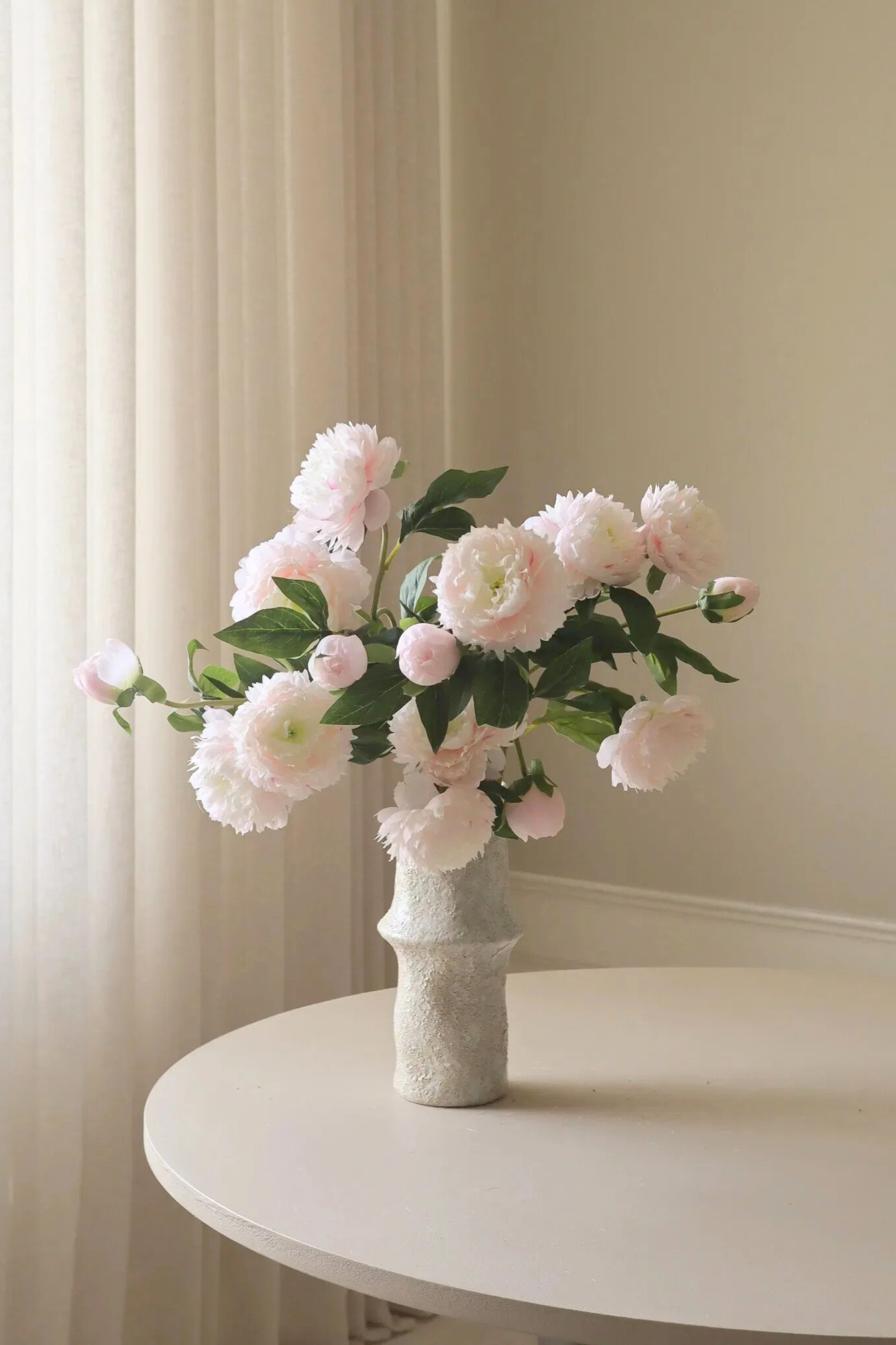 Kunstig Pæon blomst - rosa